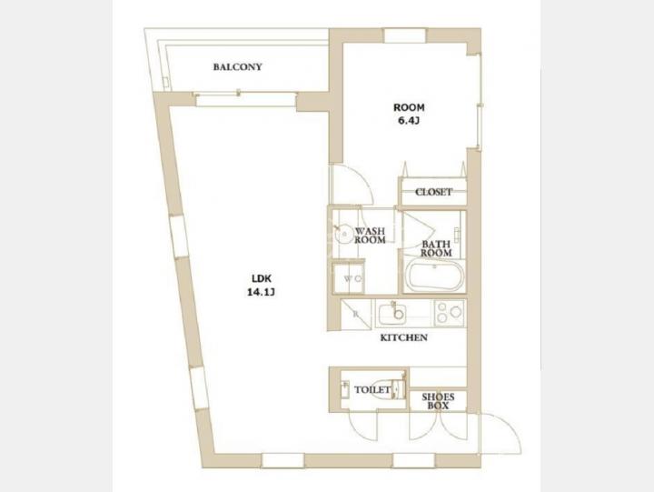 SOHOマンション【エスセナーリオ南麻布 201号室/仲介手数料無料】