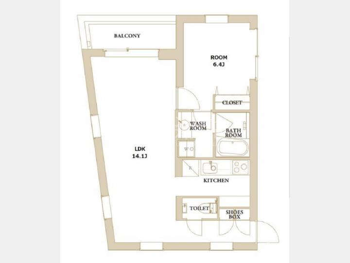 SOHOマンション【エスセナーリオ南麻布　201号室／仲介手数料無料】