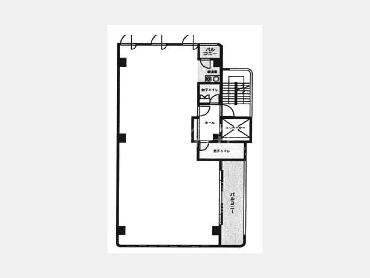 3F間取り図【長谷部第10ビル】