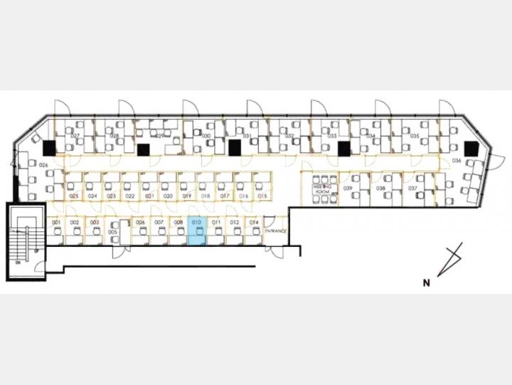 １０号室間取り図【ハローオフィス渋谷】