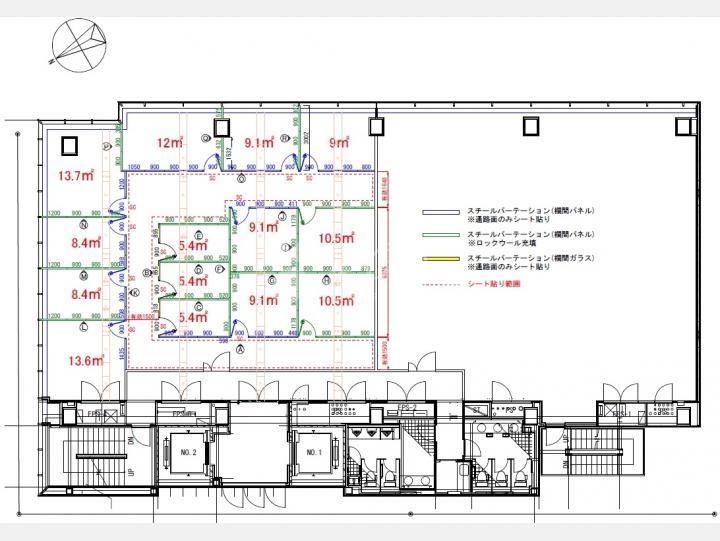 4階平面図　【CROSSCOOP新宿AVENUE（クロスコープ新宿アベニュー）】