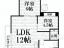 間取図　【ローヤル若葉】