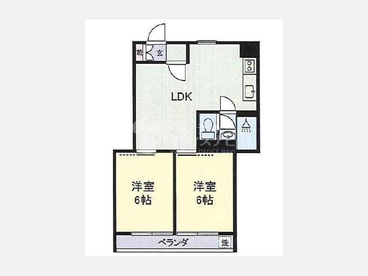 804間取り図【第18宮庭マンション】