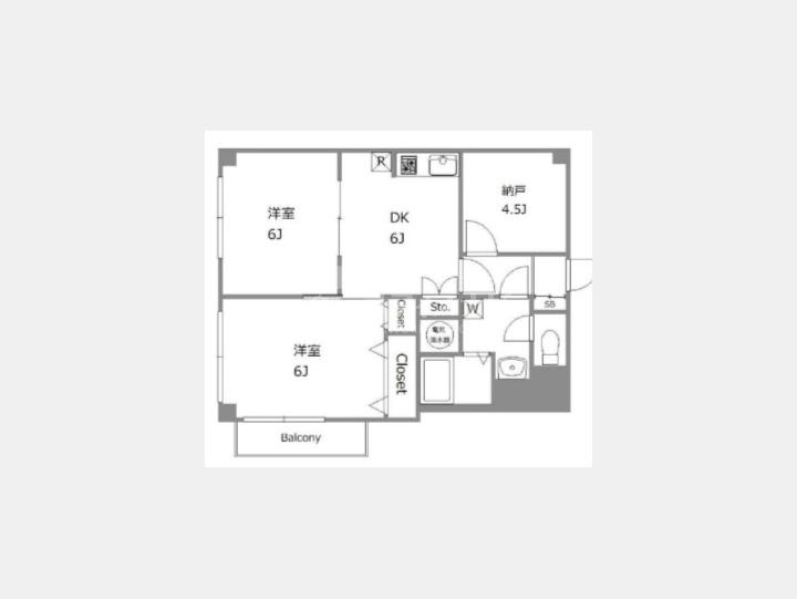 間取図　【ライオンズマンション西新宿】