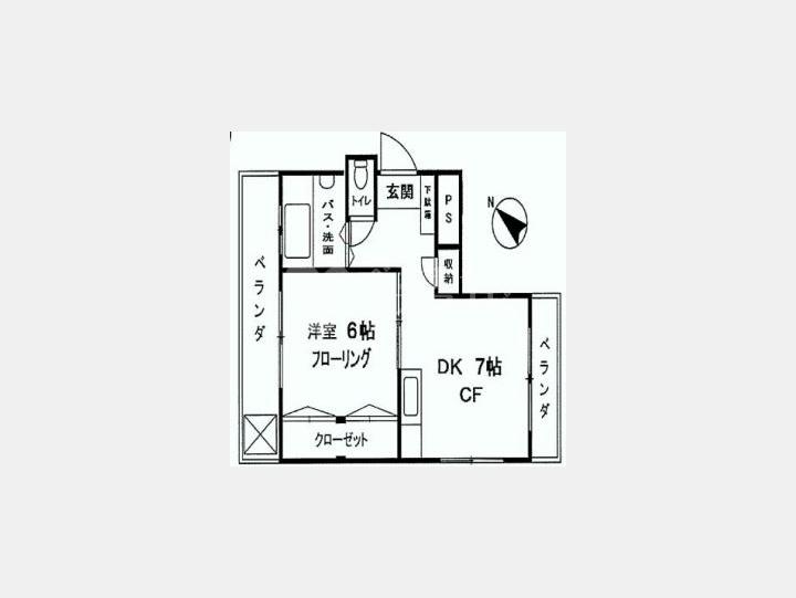 間取図　【市ヶ谷タイホービル】