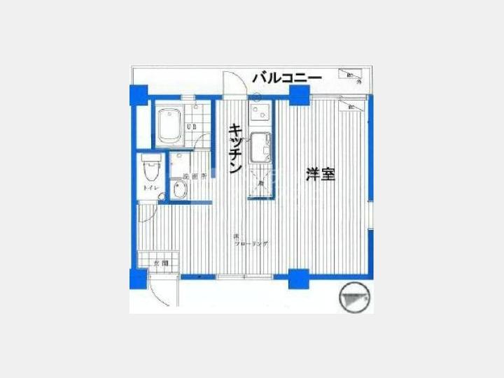 間取図　渋谷コーポラス