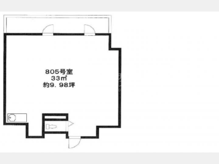 805間取り図【サンハイツ神田キタムラビル】