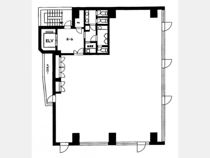 ６F間取り図【いちご恵比寿西ビル】