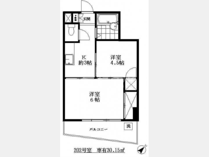 間取り図 【シャトレー五反田】