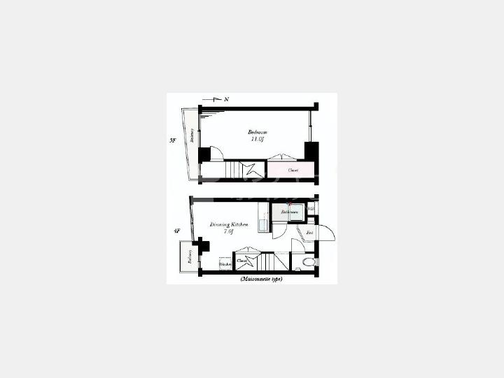 【リベール根岸】間取り図