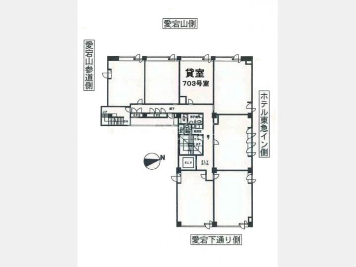 7階間取図【愛宕山弁護士ビル】