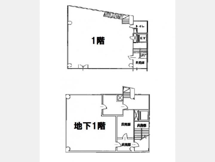 B１F－１F間取り図【渋谷百瀬ビル】