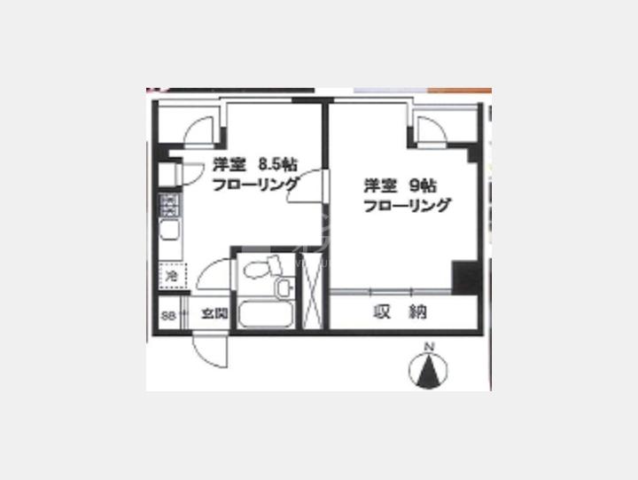 SOHOマンション間取り【ロジマン西麻布 603号室】