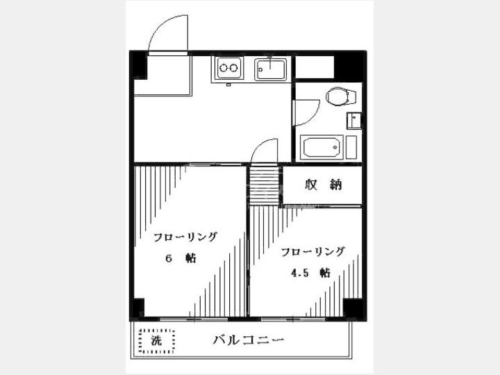 202間取り図 【大島コーポラス】
