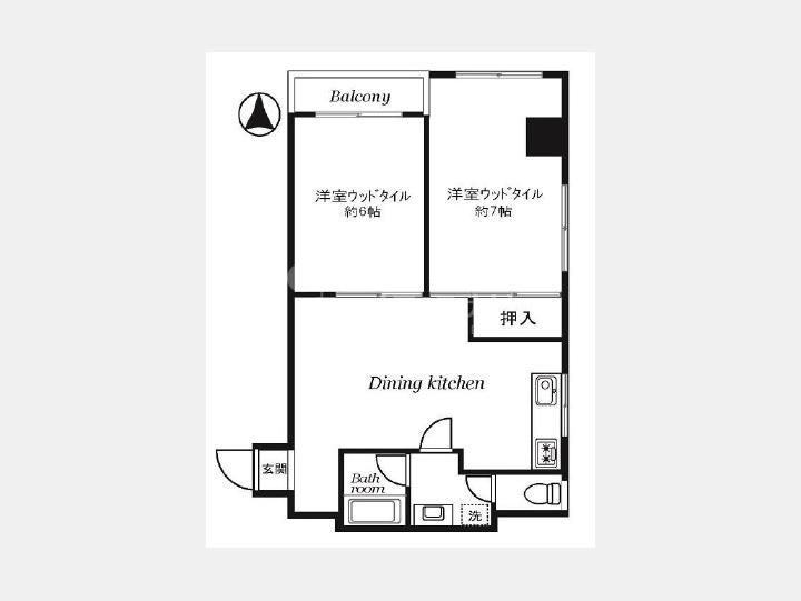 間取り図【成子坂ハイツ】