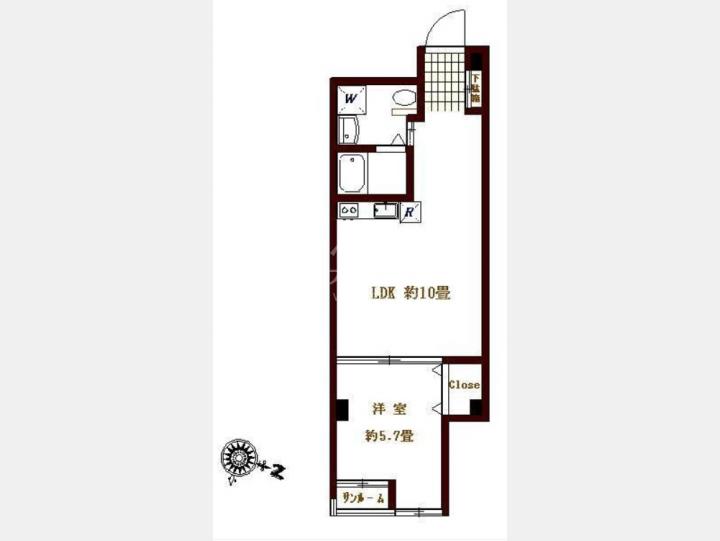 SOHOマンション【バルミー赤坂 401号室】