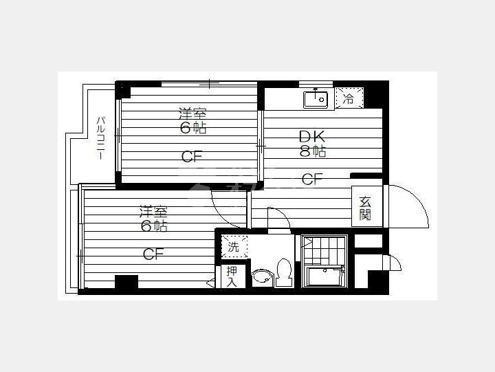 6F間取り図【高輪ビューハイツ】
