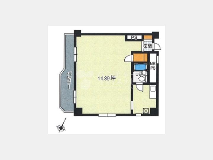 SOHOマンション間取り【氷川アネックス2号館　４０４号室】
