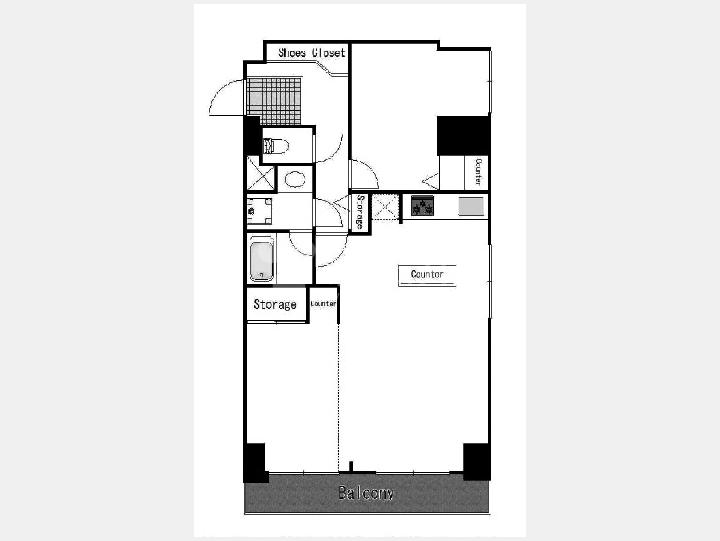 208間取り図【朝日広尾マンション】