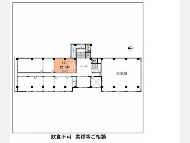 １０１間取り図【第２東ビル】