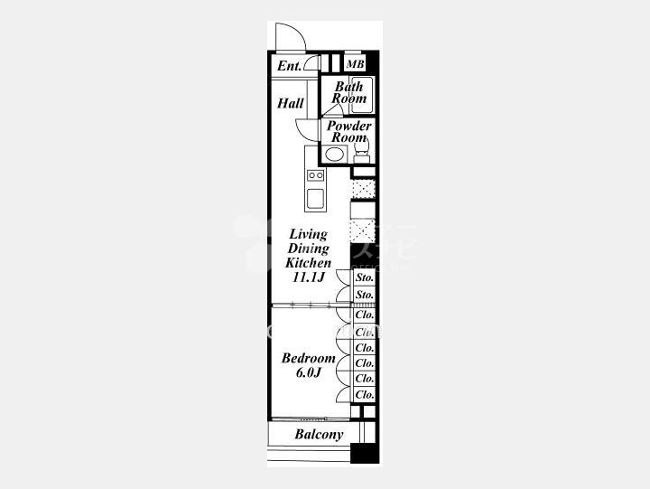 間取図　【イプセ渋谷】