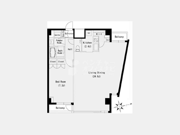 間取図 デザイナーズSOHOマンション 【恵比寿デュープレックスリズ】