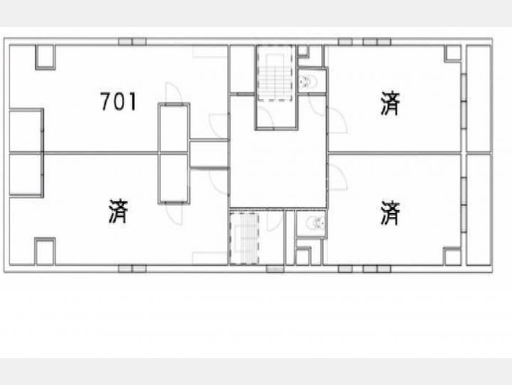 701間取り図【大橋ビル】