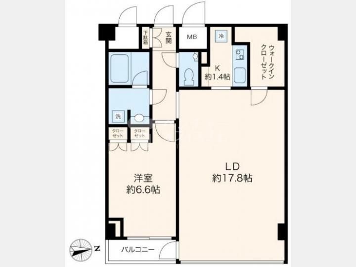 間取図 デザイナーズSOHOマンション 【恵比寿デュープレックスリズ】