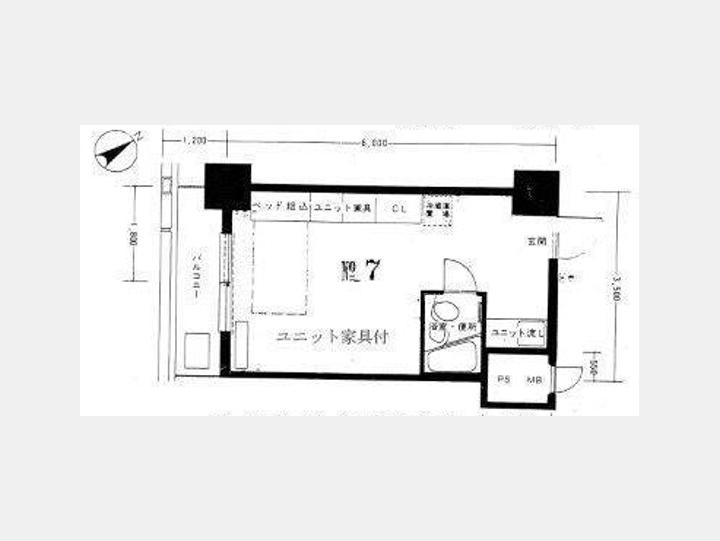 間取図　【茅場町スカイハイツ】
