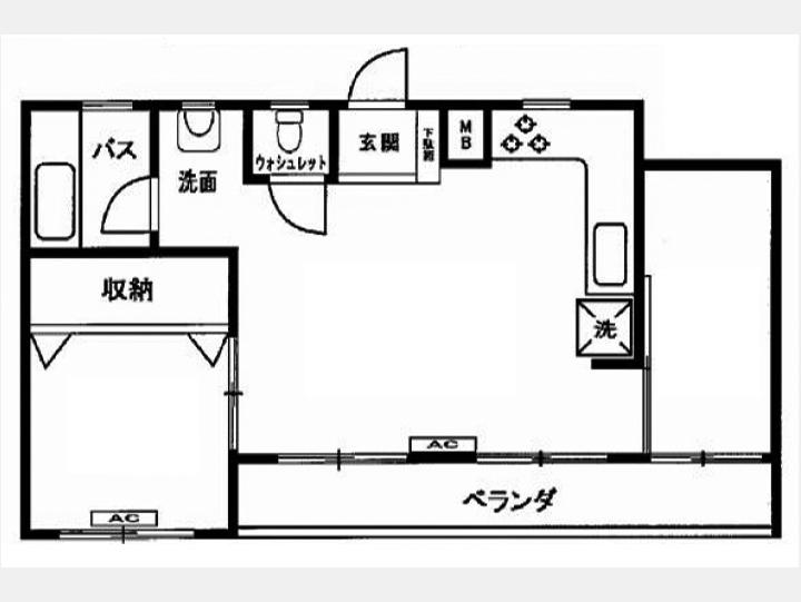 601間取り図【市ヶ谷タイホービル】