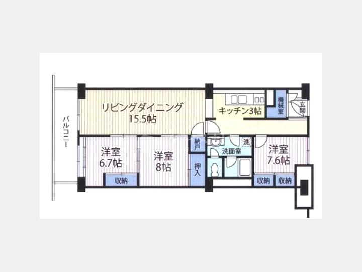 ３F間取り図【赤坂パークハウス】