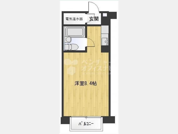 SOHOマンション間取り【朝日虎ノ門マンション　504号室】