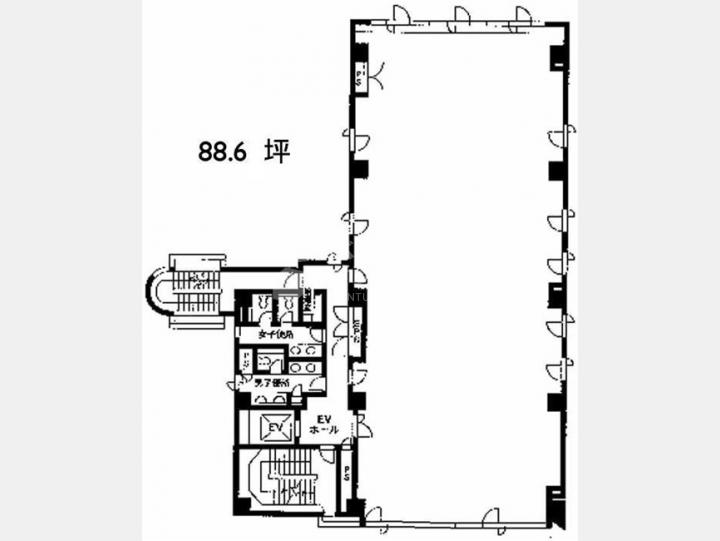 間取図　【築地パークビル】