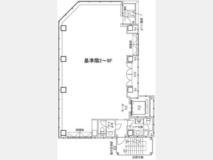 神田橋PR-EX　基準階　間取り図