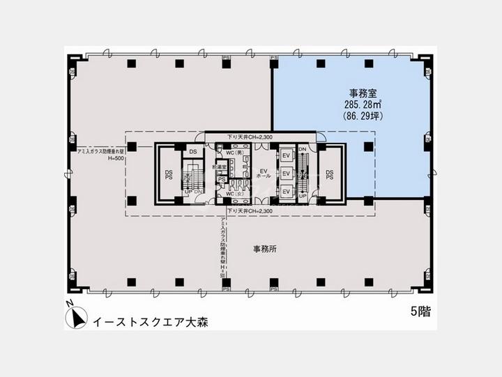 間取り図【イーストスクエア大森】