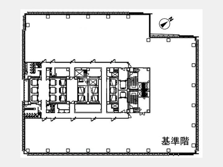 パレスビル　基準階　間取り図