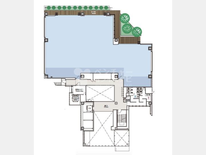 ２F間取り図【Ｐｒｉｍｅ　Ｔｅｒｒａｃｅ　ＫＡＭＩＹＡＣＨＯ】