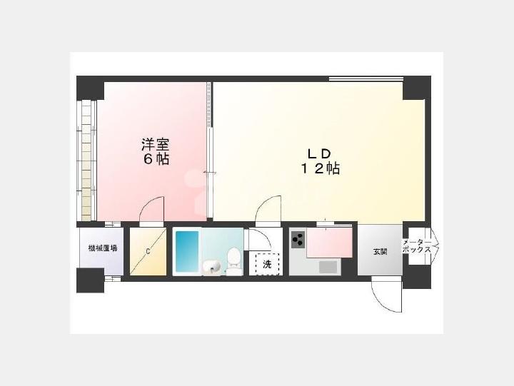 301間取図 【塩入小路ビル】
