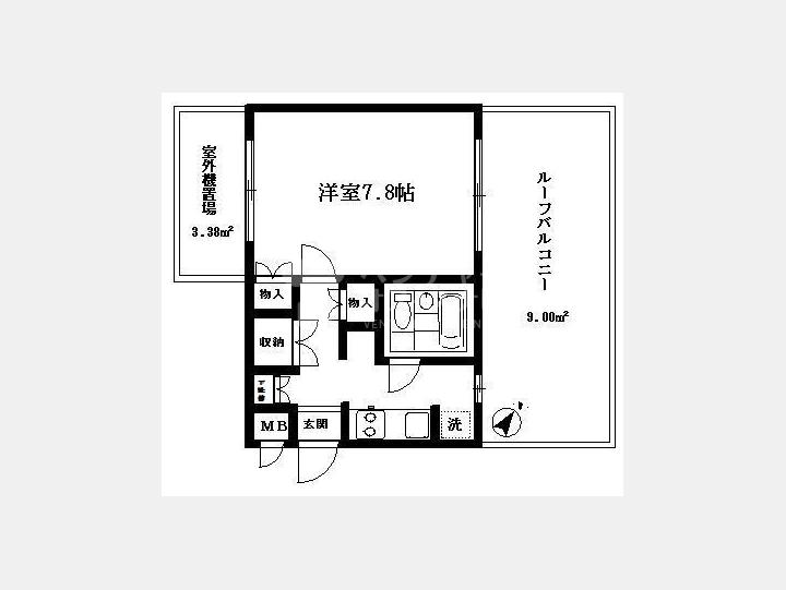 ４F間取り図【南平台サニーハイツ】