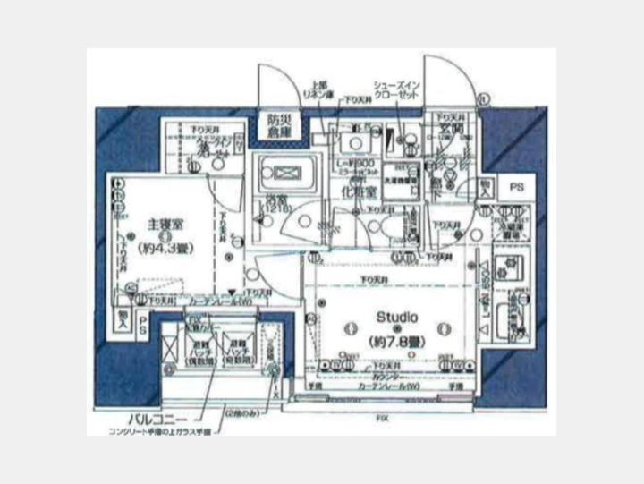 間取り図　【ピアース銀座8丁目】