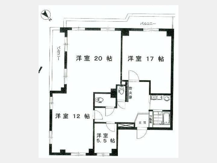 間取図　SOHOマンション　【ヴェラハイツ恵比寿】