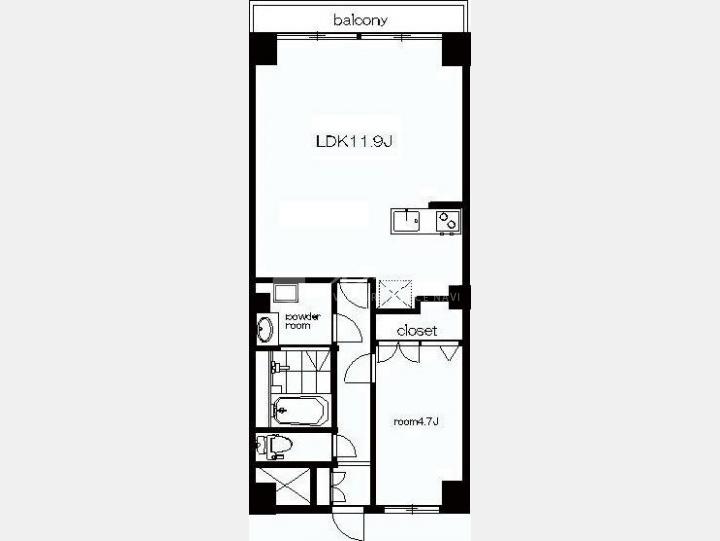 間取図　【竹嶋マンション】