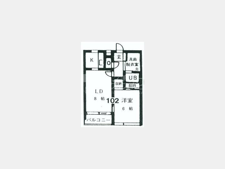 間取図　【メサ・四谷】