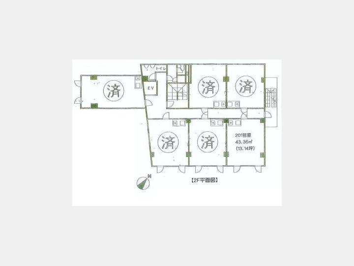 間取図　【佐伯池袋ビル】