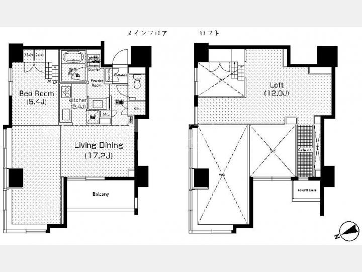 間取図　【アジリア代々木J's（AGILIA YOYOGI J's）】
