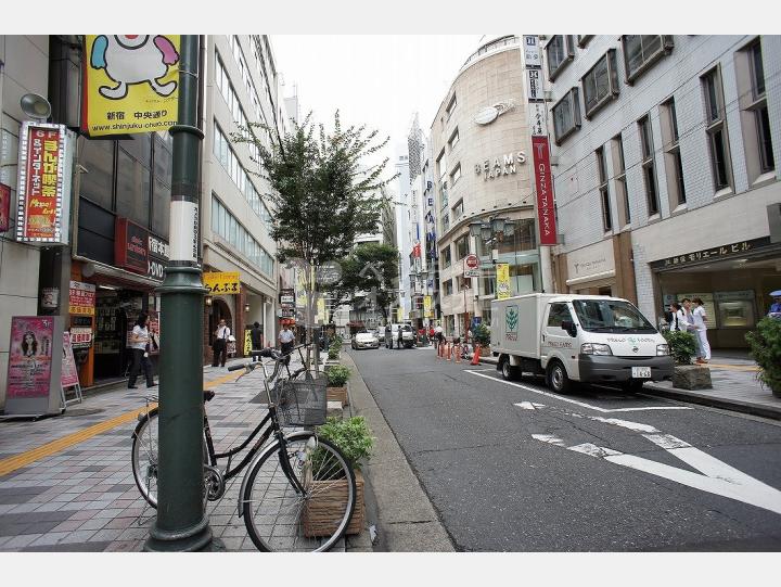物件前通り【新宿ペガサス館】