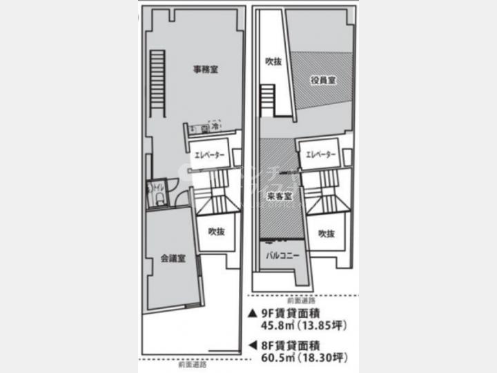 賃貸物件【ＳＫ麻布十番ビル　8-9階】