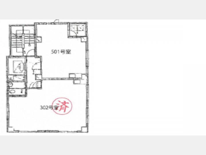 ５０１間取り図【第２スヂノビル】