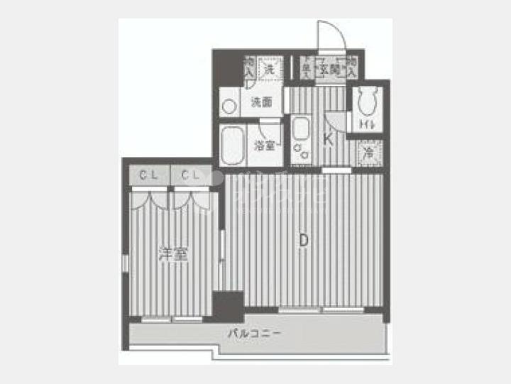 ９０１間取図【パークフラッツ渋谷代官山】