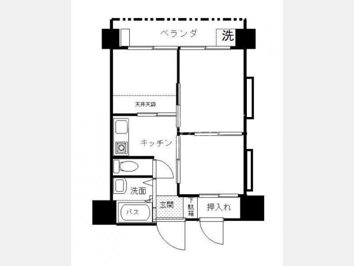 319間取り図【マリンシティ・ダイヤモンド・パレス】